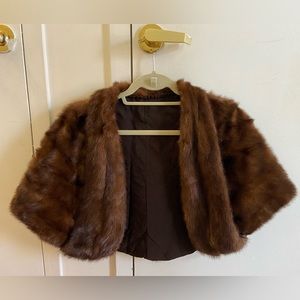 Vintage fur stole/ cape